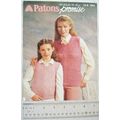 1981 Patons 1884 mother & daughter sleeveless s...