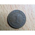 1911d 1 Pfennig Germany Empire Coin