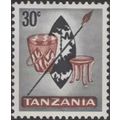 Tanzania 1965 30c Black & Red Brown SG 132 Unmo...