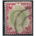 1902 SG257 1/- Dull Green & Carmine Good/Fine U...