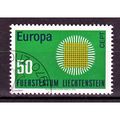 Liechtenstein Europa Cept 1970 gestempeld