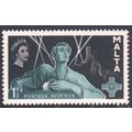 Malta 1958 - SG289 - 1½d green/black - "Bombed ...