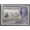 Nyasaland 1945 SG150 6d Black & Violet Mounted ...