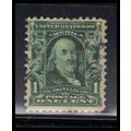 Used 300 1c Benjamin Franklin Fine KA7274