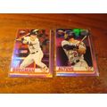 2019 Topps Chrome, 2-Cards, Pink Refractors, AL...