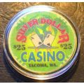 Silver Dollar $25. Casino Chip - Tacoma, Washin...