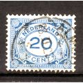 NETHERLANDS 1921 SG 244 20c BLUE FINE USED #6