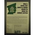 1966 Army ROTC Ad - Young Man Going to College