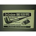 1972 Dr. Grabow Duke Filter Pipes Ad - Cool Filtered