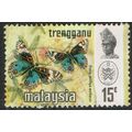 Trengganu 1971 Butterflies 15c Multicoloured SG...