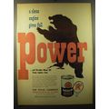 1949 Texaco Havoline Motor Oil Ad - A clean engine gives full power