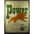 1949 Texaco Havoline Motor Oil Ad - Get quick, surging power