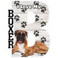 I Love My Boxer Fridge Magnet