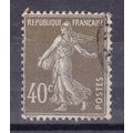 FRANCE 1920 SOWER 40c GREEN USED SG417