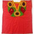 Sunflowers & Calla Lillies Embroidered Cotton C...