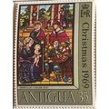 Antigua 1969 Christmas stained Glass Windows 35...