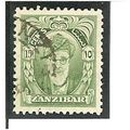 Zanzibar 1952 15c Green Used SG 341 Sultan Khal...