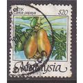 Malaysia 馬來西亞 1986 Fruits Definitives $20 Papay...