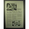 1930 Corbin Hardware Ad - For Cottages, Castles