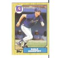 1987 Topps baseball Dale Murphy card 490 - NM -...