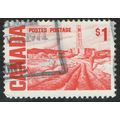 Canada 1967 Definitive Issue $1 Scarlet White F...
