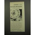 1951 Wedgwood Blue Cornflower Dinnerware Ad - Wedgwood a living tradition