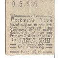 London Transport Rapidprinter Ticket - One Stat...