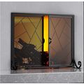Fire Beauty Fireplace Screen w/ Hinged Doors, M...