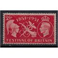 GB 1951 KGV1 2 1/2d Scarlet Festival Britain SG...