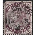 INDIA, Queen Victoria, service, violet 1900, 1A...