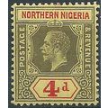Northern Nigeria 1912 SG44 4d Black & Red/Yello...