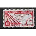VENEZUELA 1937 70c RED FLIGHT BLUE FLIGHT SG475...