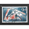 NIGERIA 1965 9d GREY PARROTS BLUE & RED SG 179 ...