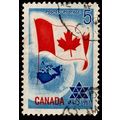 Canada 1967 Centennial 5c Used Stamp.