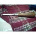 Antique rug hook Patons England wood handle