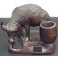 RARE Vintage Hand Carved Dark Rosewood Wooden W...