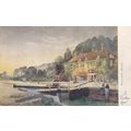 B480 HENLEY - MARSH LOCK. IN DICKENS LAND SERIE...