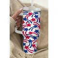 White American Stars Print Large Tumbler 40oz