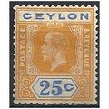 Ceylon 1912 SG312 25c Orange & Blue Mounted Min...