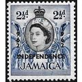 Jamaica QEII 1964 2½d Black Bright Blue Bananas...