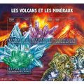 CENTRAL AFRICA 2015 SHEET MNH VOLCANOES MINERAL...
