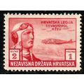 Croatia 1943 Croatian Legion 2K + 1K MNG Stamp