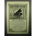 1908 Starr Parlor Grand Piano Ad - Melody, Symp...