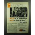 1950 Gulf Turbine Flushing Oil & Gulfcrest Oil Ad