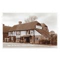REAL PHOTOGRAPHIC POSTCARD OF TITHE BARN TEA RO...