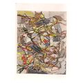 AMOROUS DANCE 1955 by Karel Appel unused vintag...