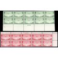 C21-22, Mint NH Plate Blocks of TEN Stamps CV $...