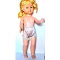 1970's VINTAGE DOLL - JOINTED - BLUE EYES - SIL...