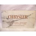 1976 CHRYSLER OPERATORS MANUAL NEW YORKER NEWPO...