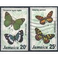 Butterflies: 20c & 25c - Jamaica 1977 - F H - S...